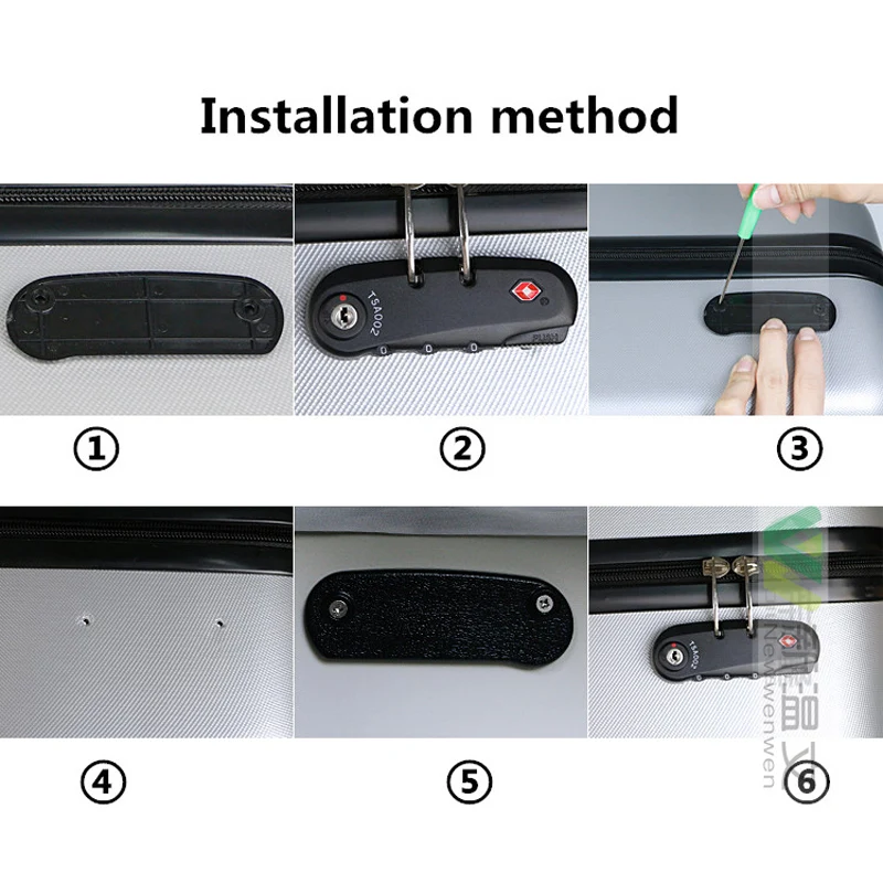 Алюминиевая рама таможенная тележка TSA деталь блокировки паролем фиксированный