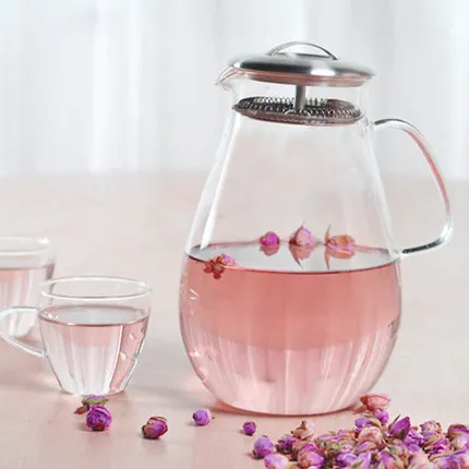 Высокотемпературный стеклянный чайник 2000 мл может быть прямым холодным горением