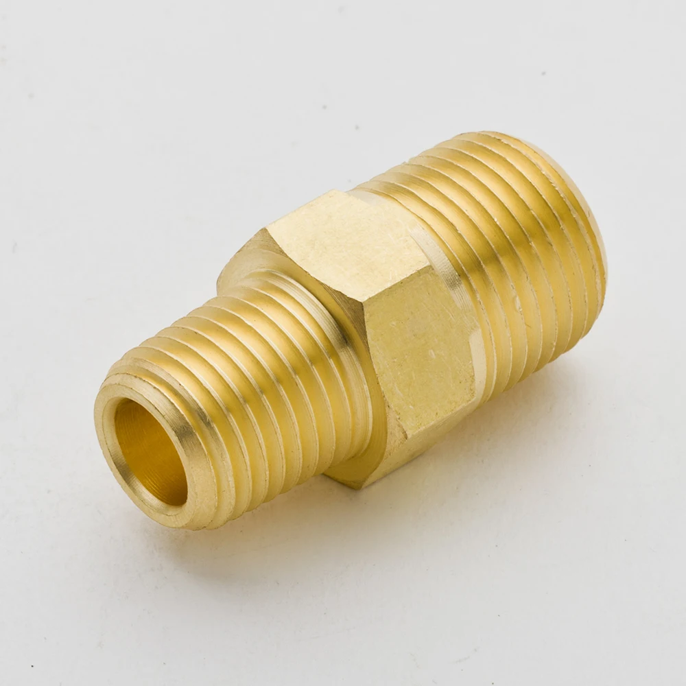 

Pack of 2 Brass Pipe Fitting Reducer Hex Nipple Joint 1/4"x1/8" 3/8"x1/8" 3/8"x1/4" 1/2"x1/4" 1/2"x3/8" 3/4"x1/2"NPT Male Thread