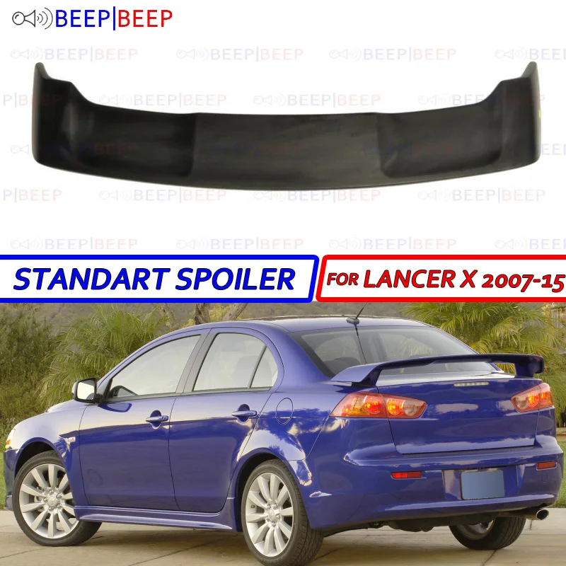 Стандартный спойлер для Mitsubishi Lancer X 2007 2015 автомобильные аксессуары из АБС