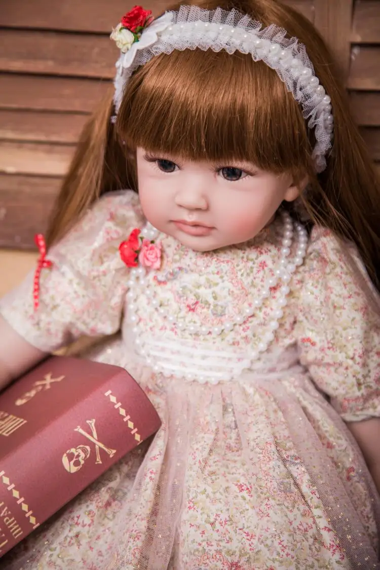 Высококачественные силиконовые виниловые куклы Reborn Baby 60 см Bebes reborn menina bonecas с