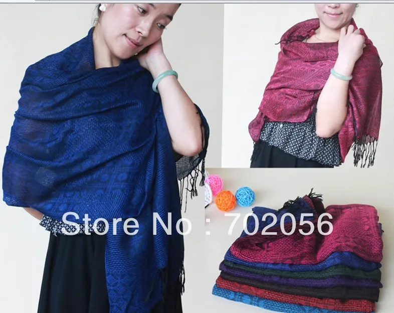 Жаккардовая шаль шали шарф шарфы Палантин 180*70 см смешанные цвета 15 шт./лот #3057