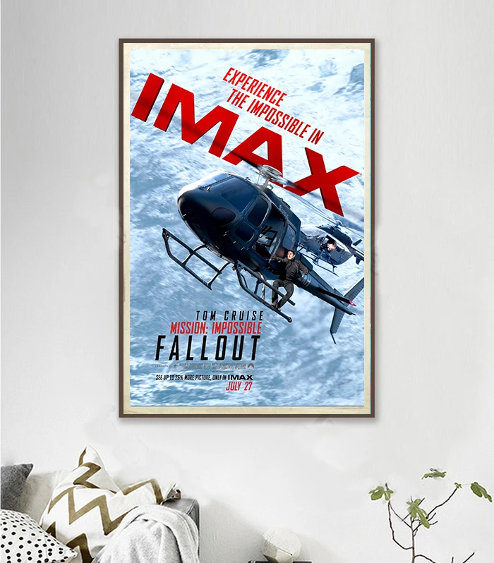 Картина из фильма Миссия невозможных плакат для искусства 60x90 см декор комнаты