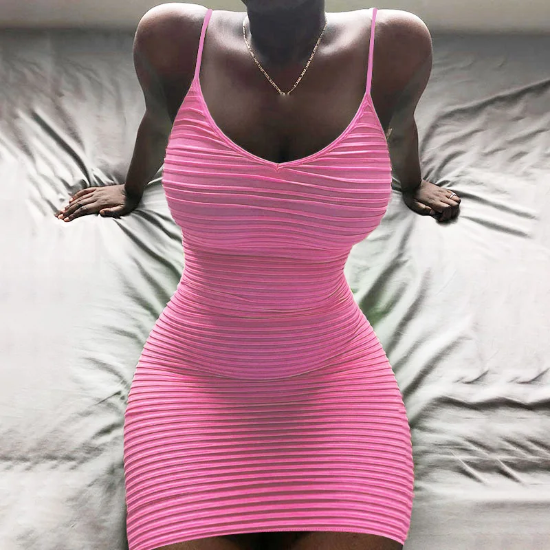 Женское сексуальное платье без бретелек тонкое на бретельках короткие Клубные