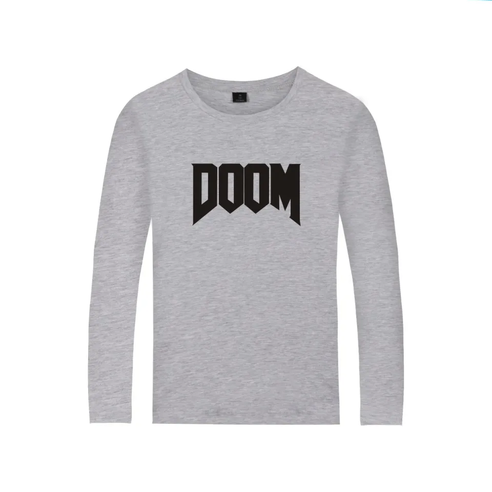 Футболка Мужская/Женская Повседневная с длинным рукавом и принтом DOOM DILLA |