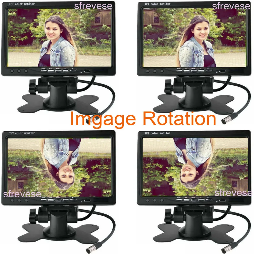 7 "TFT LCD монитор автомобиля заднего вида комплект + мини беспроводной