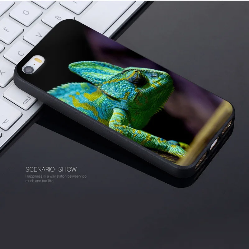 Чехол Yinuoda для iphone 7 6 X чехол с рисунком животного Игуана хамелеон ящерица