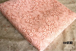 Pink shrimp 15 цветов нежные кружевные утолщенные тканевые эластичные выдалбливают цветы DIY торт юбка ткань RS132 - Цвет: Pink shrimp