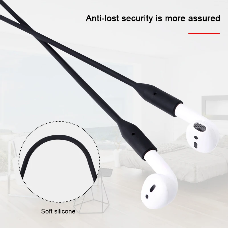 Магнитный ремешок для наушников для Airpods анти-потеря шнура Магнитная веревка для Bluetooth TWS i7s i10 i12 i30 силиконовый шнур-кабель