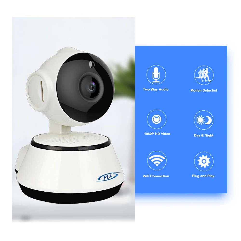 PLV 720 P Onvif IP Камера Беспроводной дома безопасности наблюдения Cam Wi Fi Ночное видение
