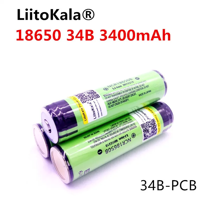 10 единиц/Лот Новый liitokala lii-30B 18650B перезаряжаемая батарея для ncr18650B 3400 mAh 3 7 V PCB