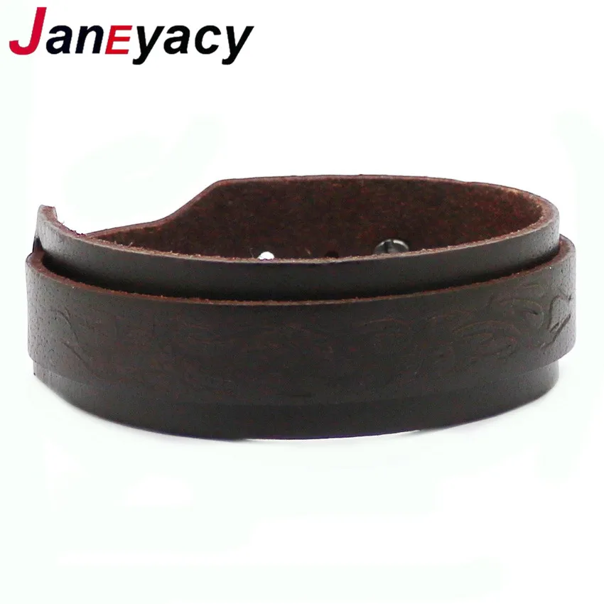 JANEYACY бренд 2018 новый модный коричневый кожаный браслет для отдыха ретро