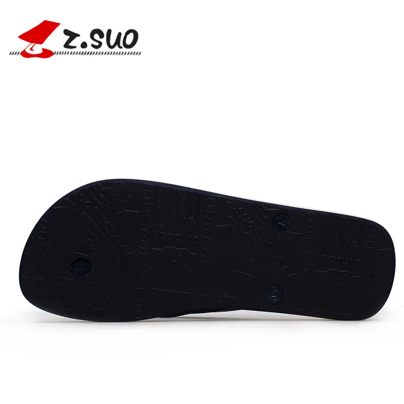 Z. Suo/2019 г. мужские вьетнамки сандалии повседневная мужская обувь на резиновой