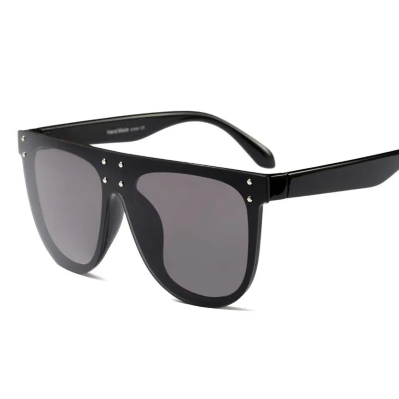 Солнцезащитные очки с плоским верхом для мужчин и женщин модные большие