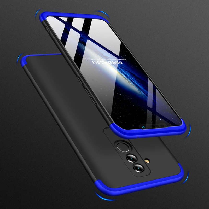 Чехол для Huawei Mate 20 Lite с полной защитой на 360 градусов жесткий ударопрочный матовый