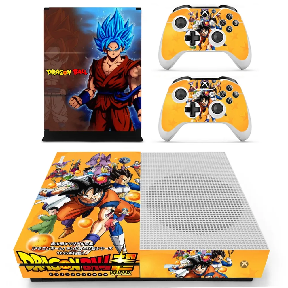 Виниловая наклейка Dragon Ball Super Z Goku для Xbox One S консоли и контроллеров Slim Skin|Наклейки|