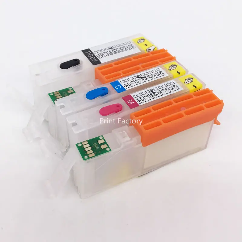 Фото Многоразовый картридж с постоянным чипом для Canon PIXMA IP7210 MG5410 MX921 MX721, 5 цветов, PGI-150/PGI150 CLI151 №4
