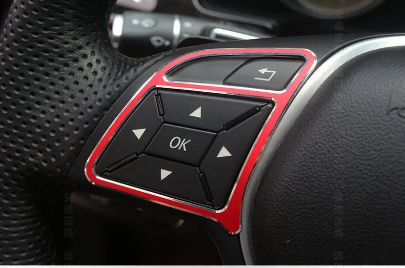 Пуговицы на руль для Mercedes Benz E class/GLK class декоративные блестки|mercedes benz decoration|sequin