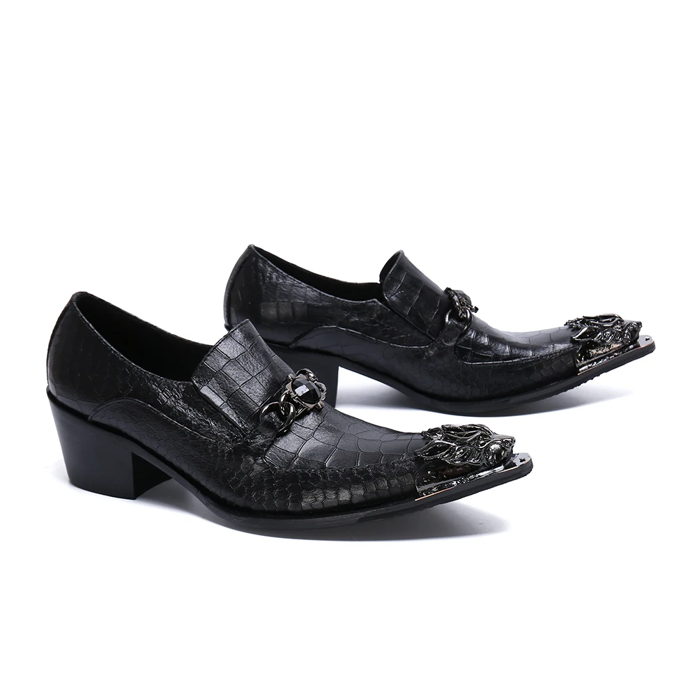 Christia Bella/Новая мода из натуральной кожи Мужские туфли для вечеринок с острым