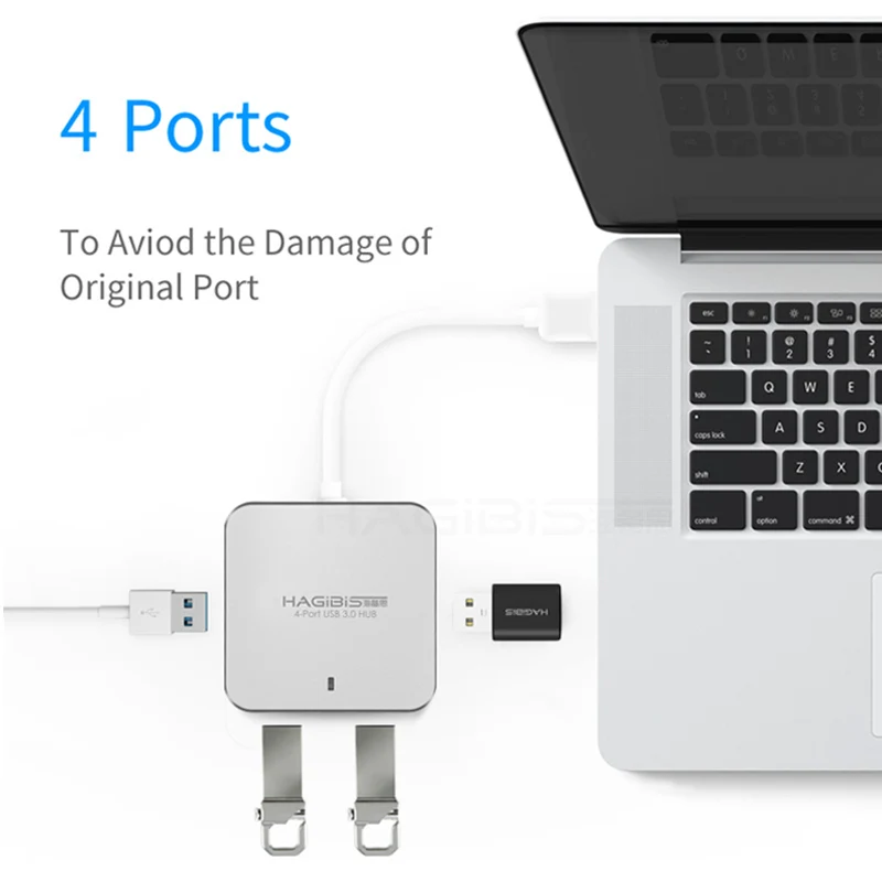 Концентратор Hagibis с 4 внешними портами USB 3 0 сверхскоростной Usb концентратор