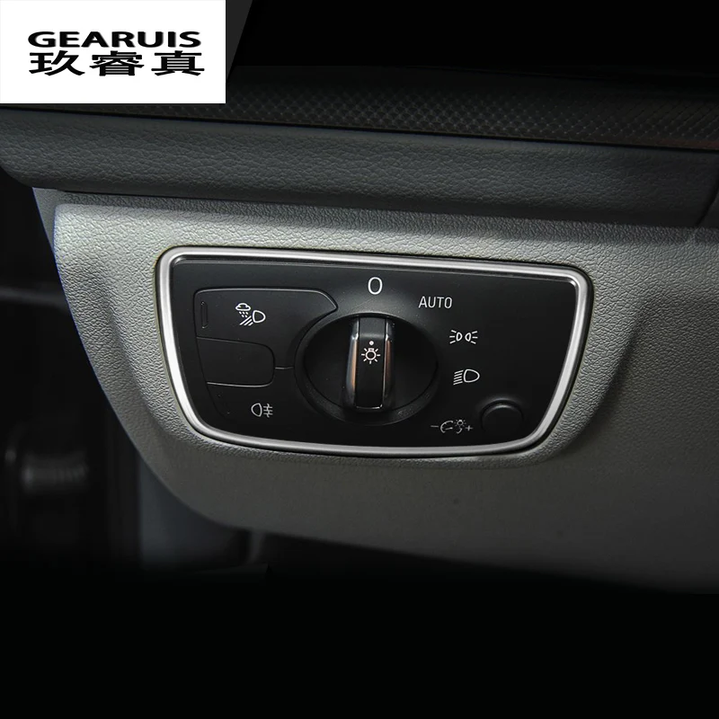 Автомобильный Стайлинг выключатель фар декоративный хром блестки крышка из