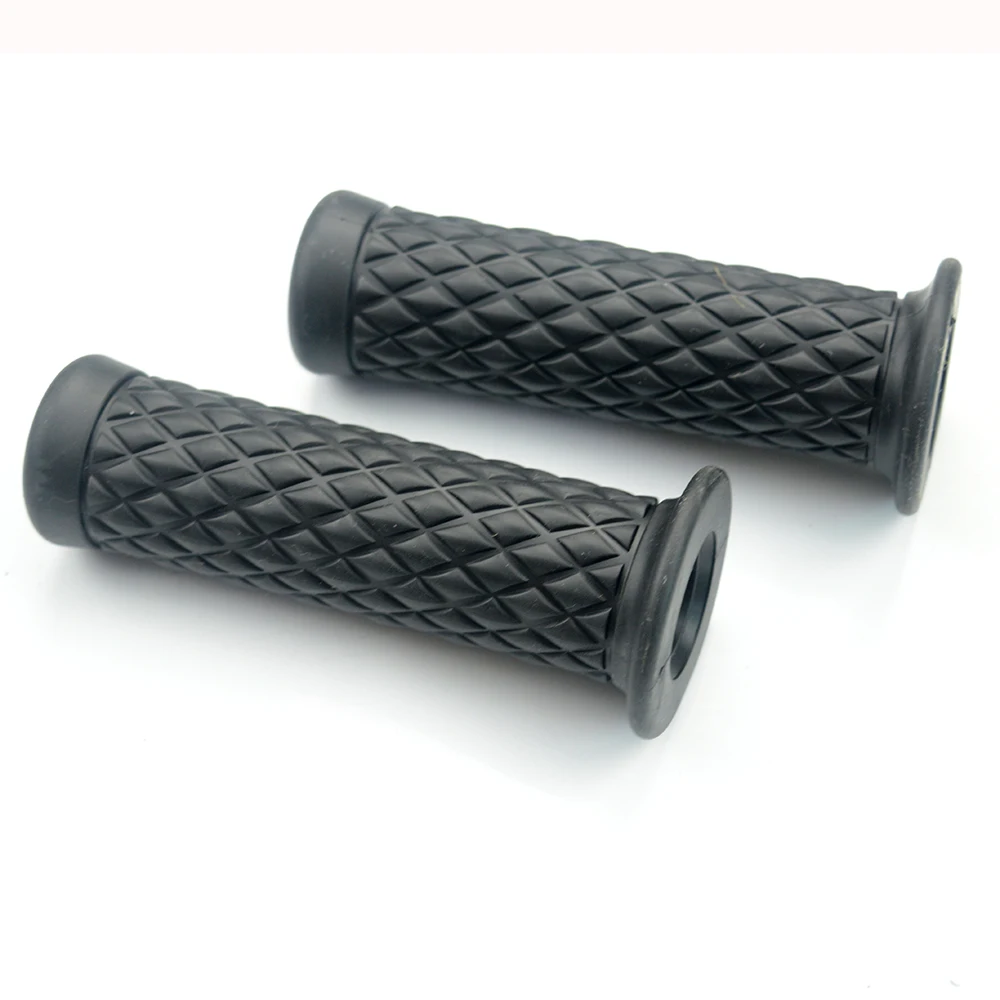 1 пара мотоциклетных рулей 7/8 '' ручной резиновый ретро руль для Honda Suzuki Kawasaki