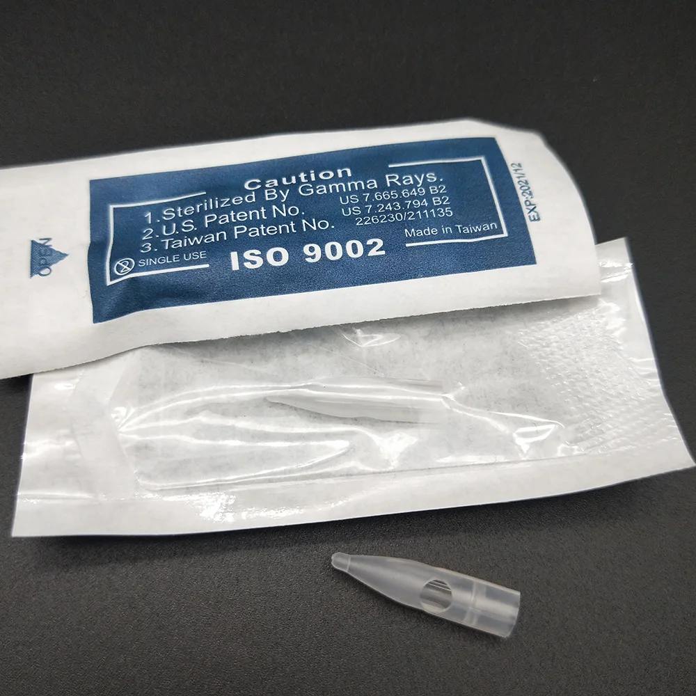 50 шт. 3R NeedleTips прозрачный/черный/белый 3RL колпачки для игл для перманентного макияжа Dragon/мозаика/тату-машина "Мерлин" машина