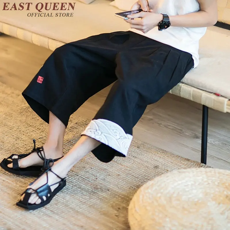 Льняные мужские брюки Китайская традиционная Мужская одежда Одежда Кунг-фу