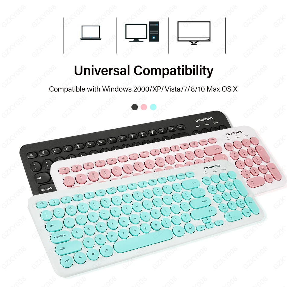 Мембранная круглая клавиатура 96 клавиш Водонепроницаемая из АБС пластика с