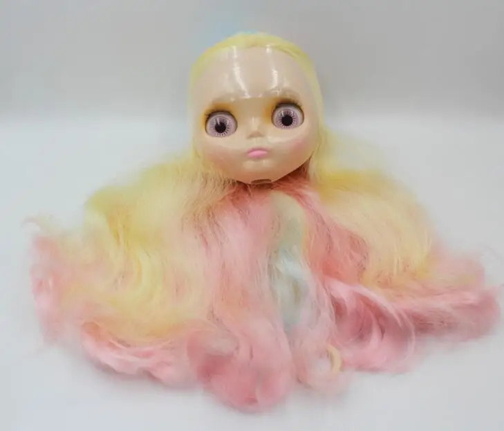 Кукла телесного цвета Разноцветные Вьющиеся Волосы | Игрушки и хобби