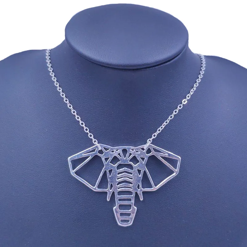 2021 милое ожерелье в виде слона с подвесками животных бусины золотым и серебряным