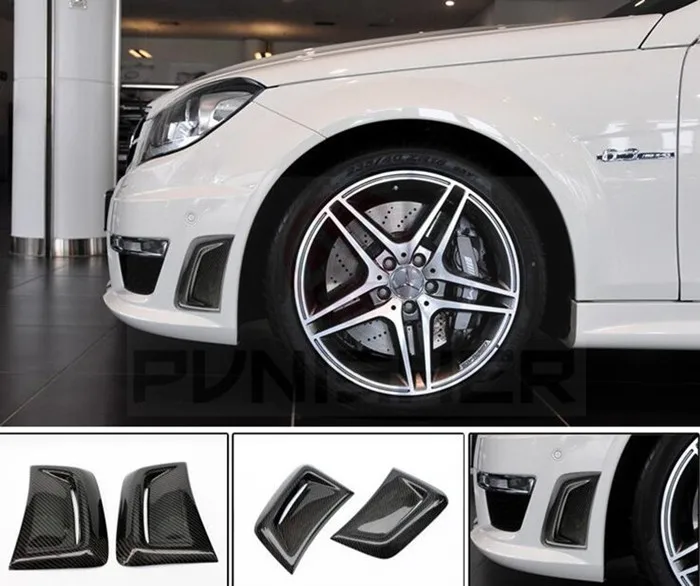 Для Mercedes Benz C Class W204 C63 углеродное волокно боковое крыло вентиляционное отверстие