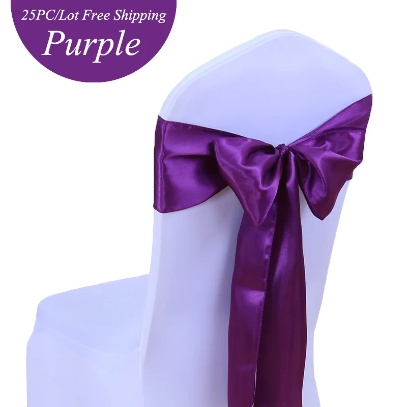 Бесплатная доставка 25 шт./лот чехол для свадебного стула атласный темно синий