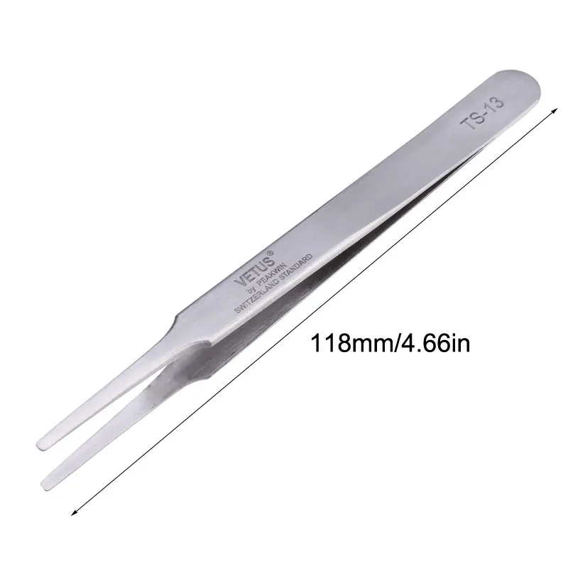 1 Pcs TS-13 VETUS Switzerland Tweezers Precision DIY BGA Repair Tools