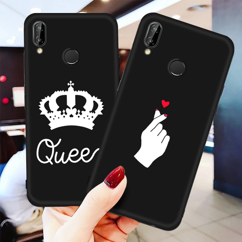 Чехол для телефона Huawei Nova 3 3E 3i силиконовый черный чехол с узором из Матт ТПУ 4 2i