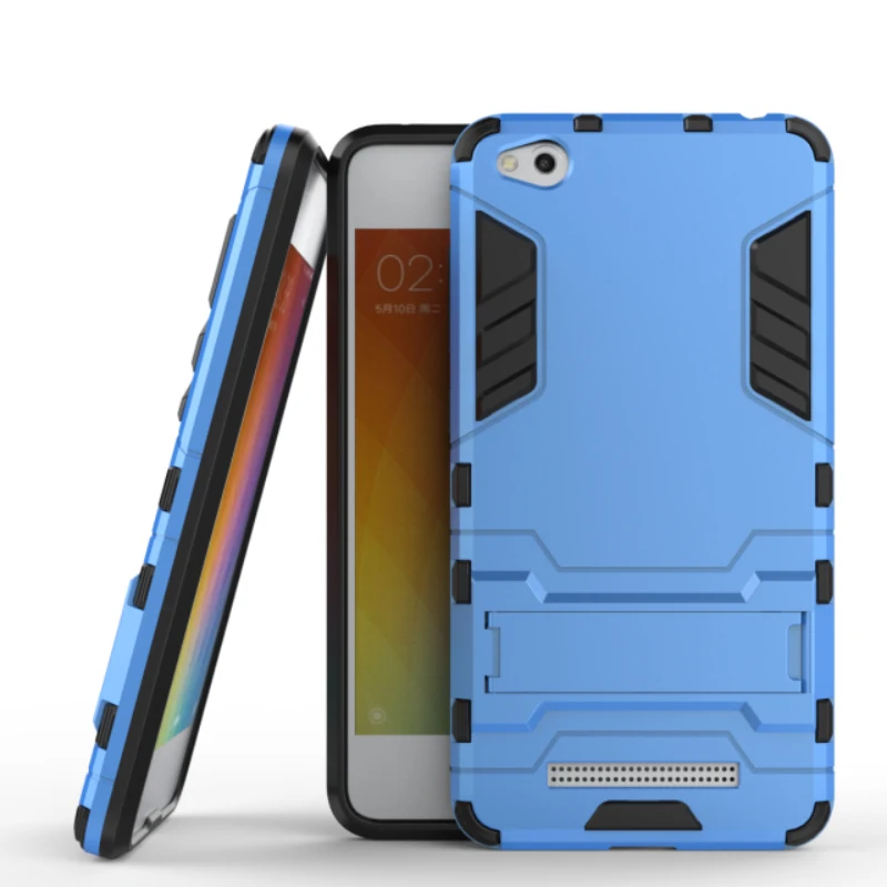 TANZ Case For XiaoMi Redmi 4A TPU+PC With Stand Hard Plastic Dual Armor Back Cover xiaomi redmi 4a redmi4A Phone Shell |