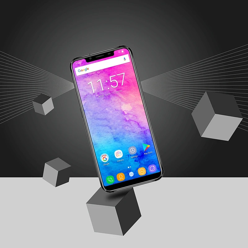 Oukitel U18 21:9 дисплей 5 85 &quotмобильный телефон MT6750T Восьмиядерный 4G ram 64G rom 13MP + 16MP
