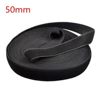 wholesale professional 50mm width 20yardsroll black stretch elastic loop tape