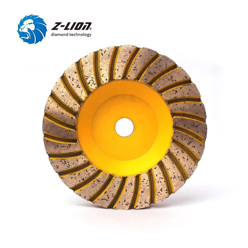 Z-LION 1 шт. " Алмазная чашка шлифовальный диск зернистость 100# бетонный пол шлифовальный инструмент на алюминиевой основе Алмазная каменная чашка