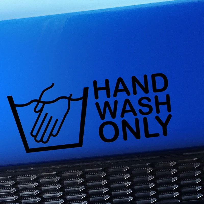 Hand Wash Only Car Truck Sticker Decal Motorcycle SUVs Bumper Window Laptop Stylings | Автомобили и мотоциклы