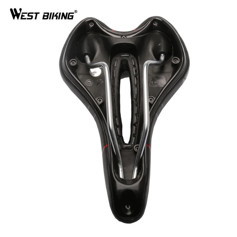 WEST BIKING велосипедное седло, мягкое, удобное, мягкое, дышащее, силикагель, подушка для горной дороги, велосипедное седло, нескользящее, Велосипедное Сиденье