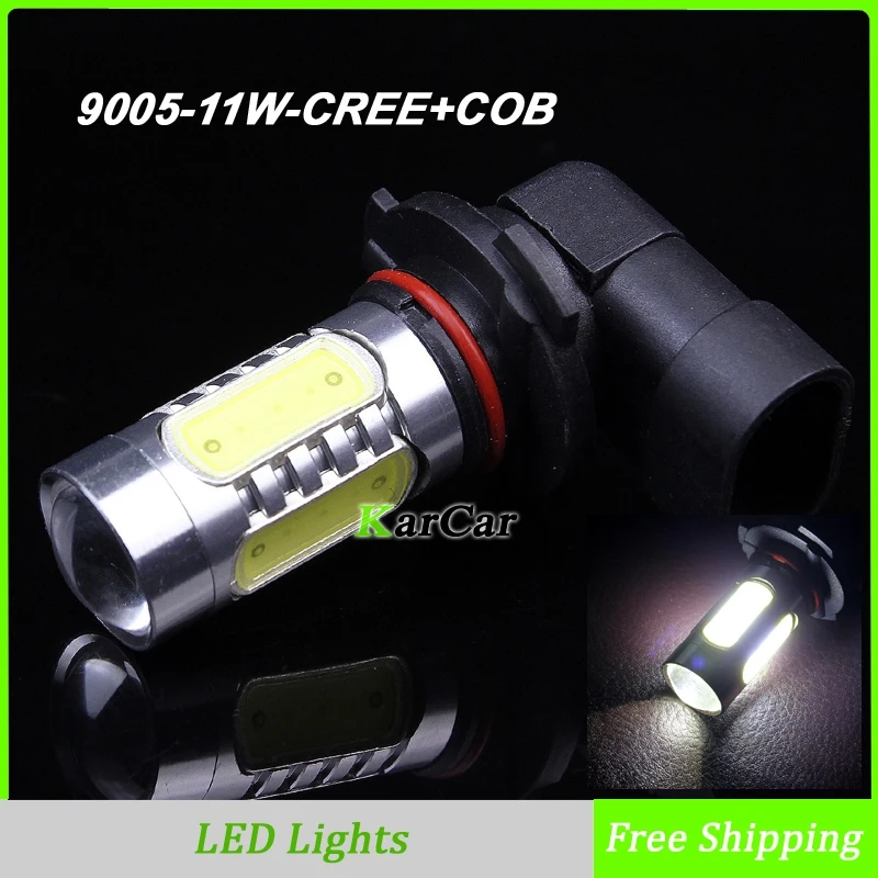 Чип SENZEAL 11 Вт 9005 HB3 CREE чип R5 + COB с объективом мощная светодиодная Автомобильная