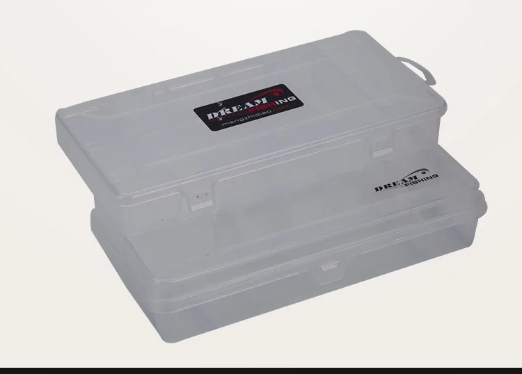 Мечта рыбалки 21*10,5*3,5 см Портативный Рыбалка Bait box один и двусторонняя рыболовные снасти приманка для хранения пластик аксессуар Коробки