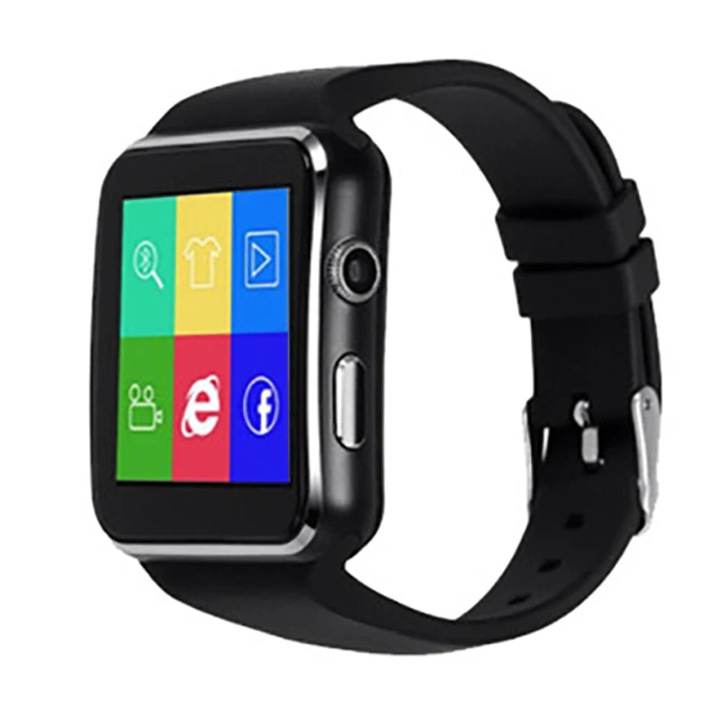 ABGN Hot-Bluetooth Smart Watch X6 Sport Passometer Smartwatch with Camera Support SIM Card Whatsapp Facebook for Android Phone |