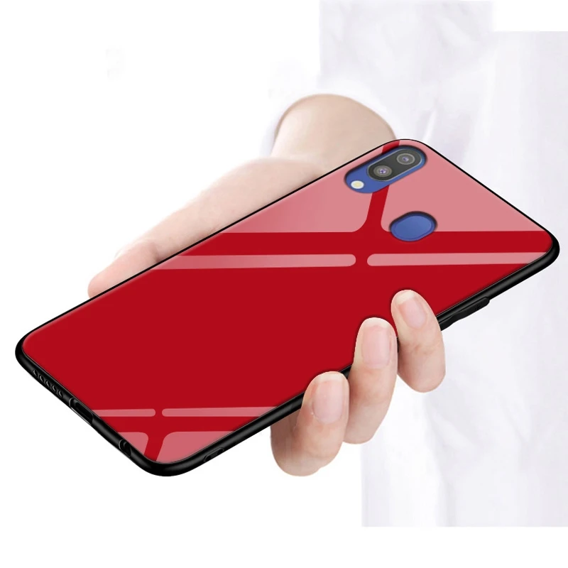 Роскошный противоударный чехол из закаленного стекла для Samsung Galaxy A10 A30 A40 A50 A70 A20S