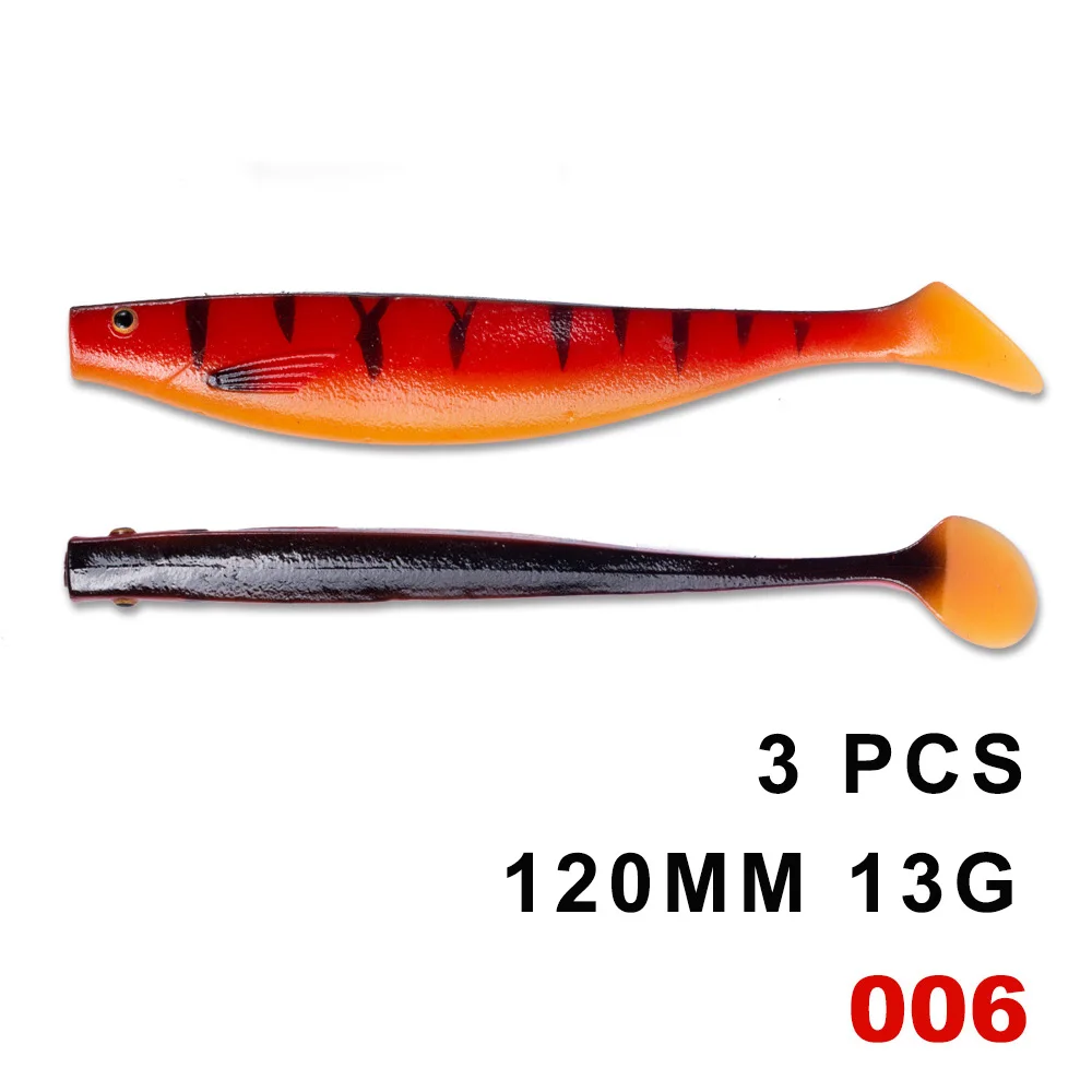 120mm 006-3 HUNTHOUSE fox similar shad teez большая Мягкая приманка 12 см 15 см 18 см pro shad lure berserk sea bass для ловли щуки zander - Цвет: 120mm 006-3