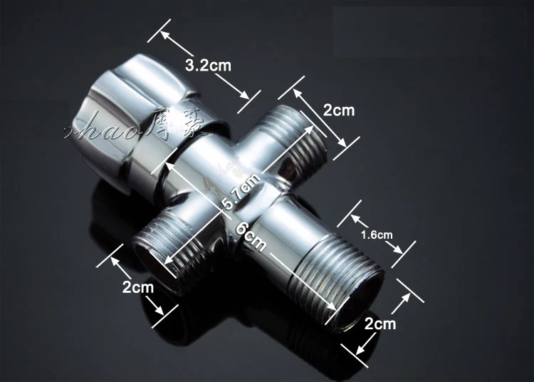 Клапан для горячей и холодной воды Т-образный трехпортовый клапан латунный