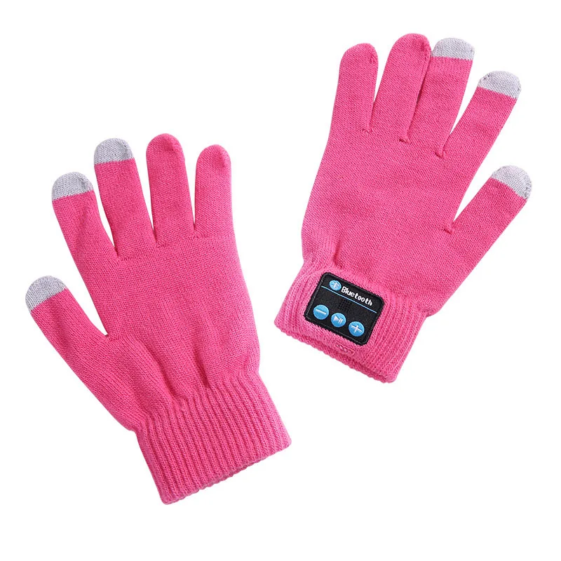 Новые Bluetooth Сенсорный экран перчатки зимние теплые вязаные с звонком