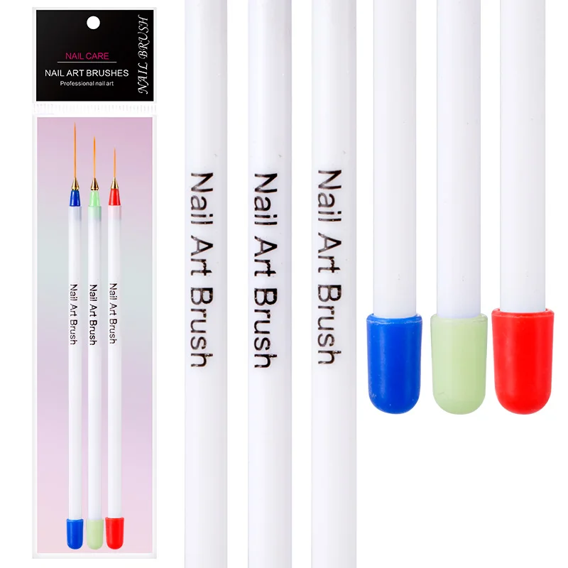 Набор кистей для дизайна ногтей Modelones 3 шт./компл. профессиональный Рисование