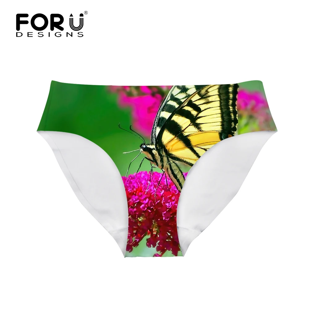 FORUDESIGNS сексуальное женское нижнее белье с цветочными бабочками бесшовные